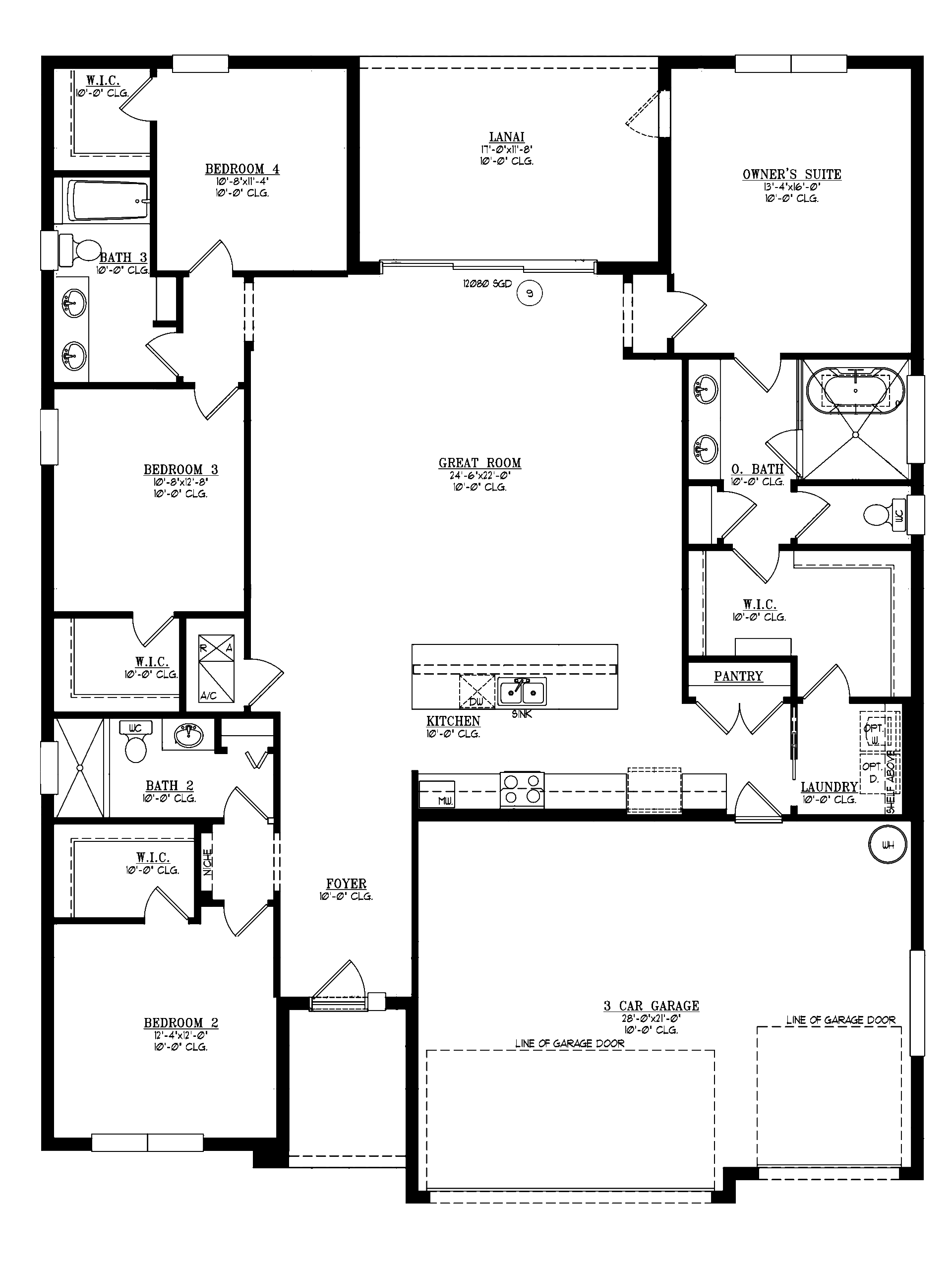 Model 1 Floor plan